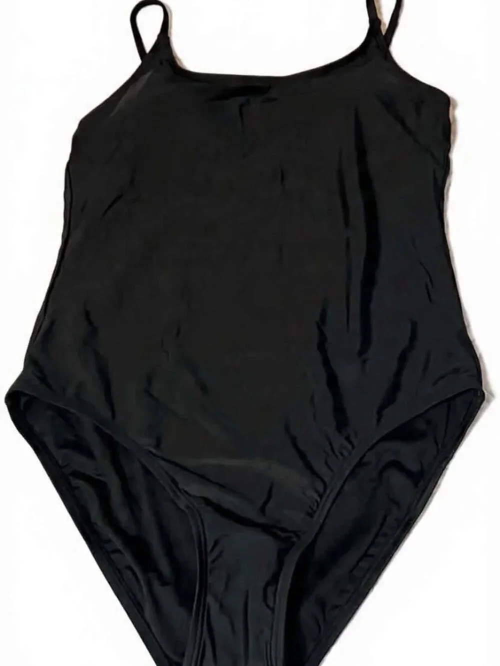 Quince Italian Cami One Piece Swimsuit Black